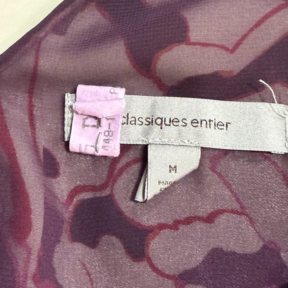Classiques Entier Silk Blend Blouse M Career Chic Office Core Floral Luxe spring - Picture 4 of 11